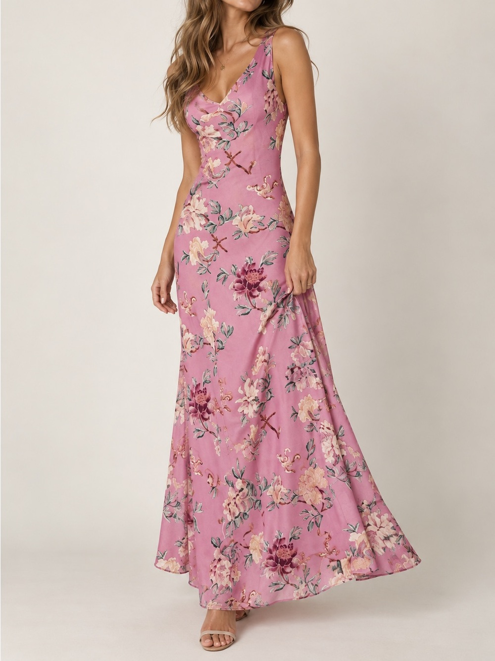 Reformation Annabelle Dress in Botanical Mauve 6
